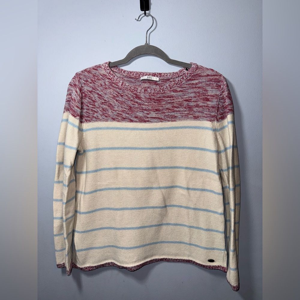EDC by Esprit Women’s Striped Knit Sweater Size Large EUC